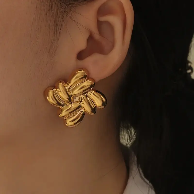 Cube Shape Anti tarnish earrings