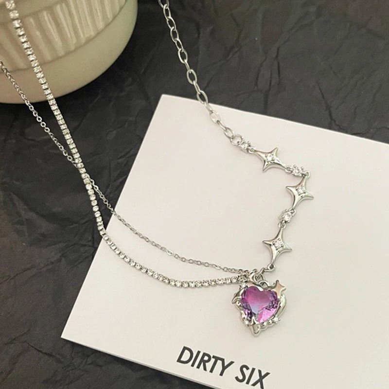 Y2K Kpop Heart Pendant Necklace